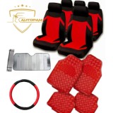 Summer Box-ROSU-Huse scaune+Covorase+Husa volan+Parasolare