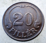 1.331 UNGARIA 20 FILLER 1926, Europa, Cupru-Nichel