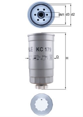Filtru combustibil MAHLE KC179