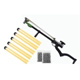 PRASTIE PROFESIONALA TIP PUSCA CU TINTA LASER,TELESCOPICA,ZGARCIURI SI BILE METALICE INCLUSE!