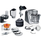 Robot de bucatarie Bosch MUM5935B, 1000 W, 7 viteze, bol 3.9 l, Mixare planetara 3D, Argintiu