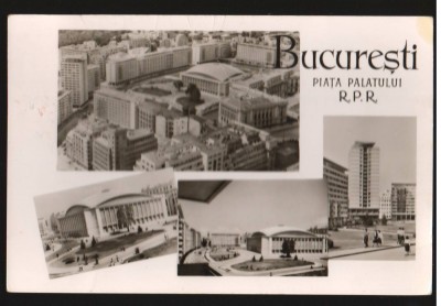 CPI B12971 CARTE POSTALA - BUCURESTI. PIATA PALATULUI R.P.R. foto