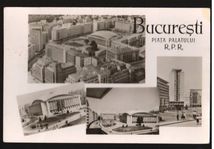 CPI B12971 CARTE POSTALA - BUCURESTI. PIATA PALATULUI R.P.R.