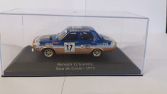 macheta renault 12 gordini tour de corse 1975 - atlas, 1/43, noua. foto