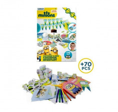 Set accesorii petrecere aniversare 70 piese Minions - D`Arpeje foto