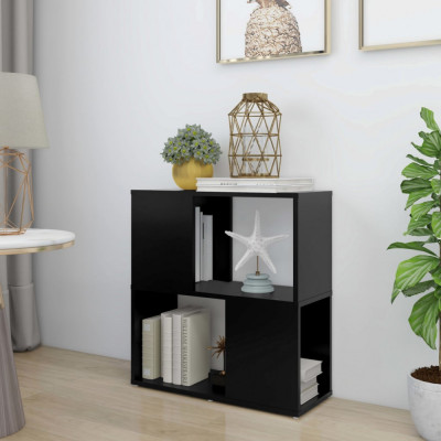 vidaXL Bibliotecă, negru, 60 x 24 x 63 cm, PAL 809063 foto
