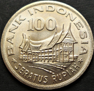 Moneda exotica 100 RUPII (Rupiah) - INDONESIA, anul 1978 *cod 863 A = UNC foto