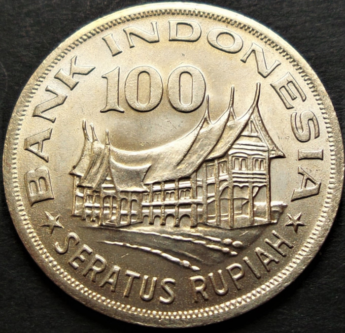 Moneda exotica 100 RUPII (Rupiah) - INDONESIA, anul 1978 *cod 863 A = UNC