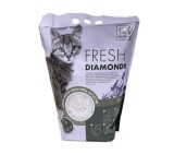 Nisip silicat pentru pisici, FRESH DIAMONDS SILICAT, Lavanda, 5L