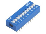 Comutator DIP-SWITCH 10 Secțiuni ON-OFF 12VDC