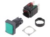 Comutator apasare Schneider Electric 16mm NC + NO, Negru, Verde, Fara Iluminare