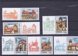 CETATI SASESTI DIN TRANSILVANIA,SERIE CU VIGNETA,2002, MNH,ROMANIA.