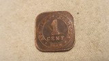 Staits Settlemens - 1 cent 1920., Asia