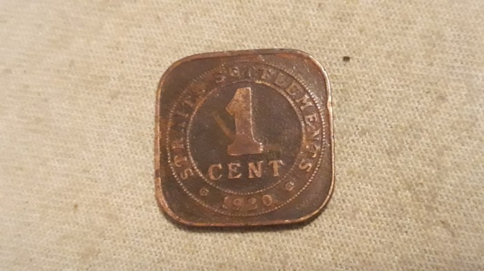 Staits Settlemens - 1 cent 1920.