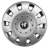 Capace roti Alfa Romeo R15, ABS, Gri/Negru, Compatibil Universal, Set 4 buc