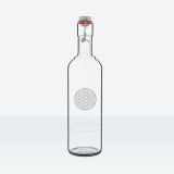 Sticla Cristal 1L pentru Dilutie Hipertonica/Izotonica, Marca 78 Oligo, Clama Inox, Fara Plumb