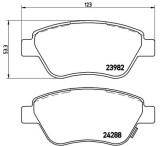 BREMBO P 59 051 PRIME LINE set placute frana,frana disc