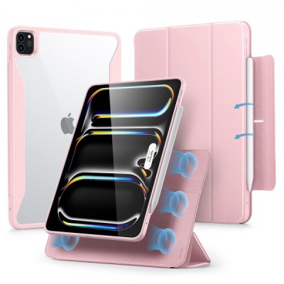 Husa pentru Apple iPad Pro 13 (2024), ESR, Rebound Hybrid, Roz foto