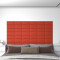 vidaXL Panouri de perete 12 buc. roșu 30x15 cm piele ecologică 0,54 m&sup2;
