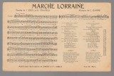 CPIB 23859 CARTE POSTALA - PARTITURA MUZICALA - &quot;MARCHE LORRAINE&quot;, NECIRCULATA, PARIS