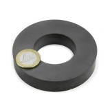 Magnet ferita inel &Oslash;80/40 x 15 mm, putere 9,5 kg, Y35