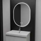 Oglinda LED Ovala, 60x80cm, Velara Touch, Sistem Dezaburire, Dimabila ModernLight Concept