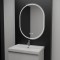 Oglinda LED Ovala, 60x80cm, Velara Touch, Sistem Dezaburire, Dimabila ModernLight Concept