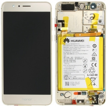 Huawei Honor 8 (FRD-L09, FRD-L19) Capac frontal modul display + LCD + digitizer + baterie 02350USE foto