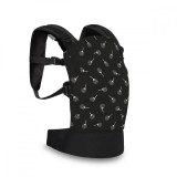 Marsupiu ergonomic Lorelli Wally, bumbac, Black Floral