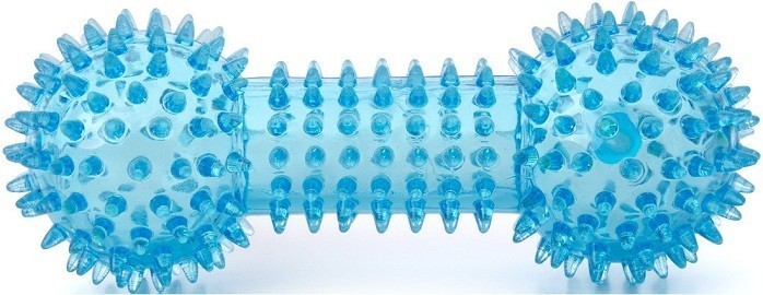 Jucarie gantera dental blue 15 cm