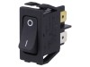 Rocker Switch ON-OFF 16A 250V Black IP40