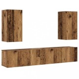 Cumpara ieftin Dulapuri TV montate pe perete 4 buc Lemn vechi lemn prelucrat