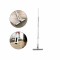 Mop cu scurgere automata, Microfibra/Inox, 5 x 32 x 125 cm, Alb