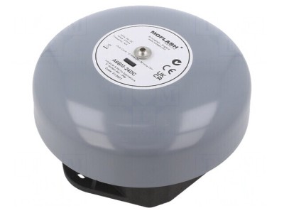 Semnalizator Acustic Clopot 24VDC 106dB IP66 foto