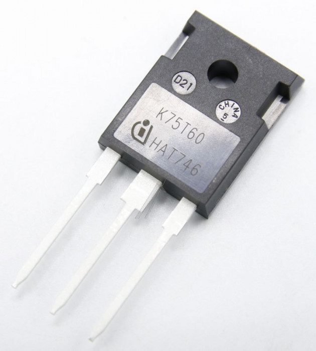 K75T60 IGBT, 75A 600V TO-247 IKW75N60TFKSA1 INFINEON