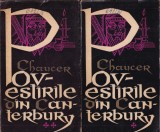 Povestirile din Canterbury Geoffrey Chaucer 2 volume Editura Pentru Literatura Universala 1964 Stare buna brosate romana