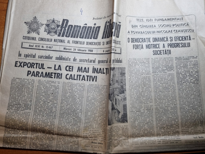romania libera 24 februarie 1988-art. metroul bucurestean,judetul tulcea