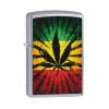 Bricheta originala Zippo, Cannabis Design Rastafari Leaf