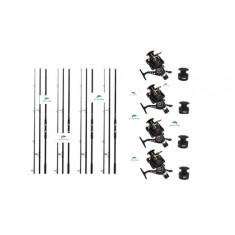 Set 4 lansete Next Carp 3.6 m + 4 Mulinete XP60R