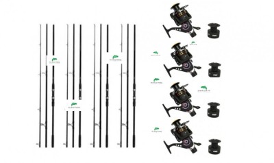 set 4 lansete Next Carp 3.6 m + 4 Mulinete XP60R foto