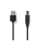 Cablu imprimanta USB 2.0 USB-A tata - USB-B tata 3m negru Nedis