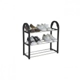 Raft Pantofi Metalic 3 Nivele, 41x19x47.5 cm, Organizator Pantofi Universal