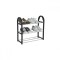 Raft de pantofi, plastic, metal, 3 rafturi, 41x19x47.5 cm