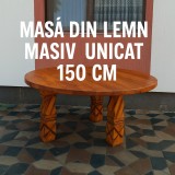 Masa din lemn masiv pentru gradina