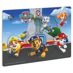Puzzle educativ - Patrula Catelusilor din lemn cu sunete | Spin Master