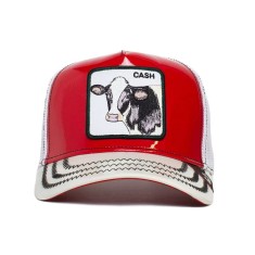 Sapca Goorin Bros Trucker Cow Cash Golden Calf Patent Leather Rosu - Cod 7972489 foto