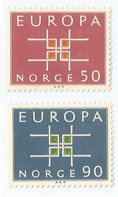|Norvegia, Europa CEPT, 1963, MNH