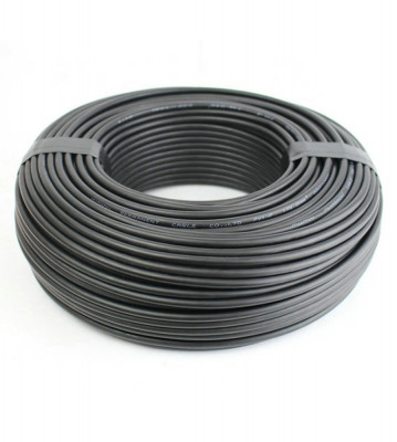 4mm2 (12AWG 1Kw) cablu pentru panouri solare - roșu sau negru - 50 Metri-Culoare Negru foto