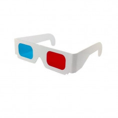 Ochelari 3D red cyan cu rama de carton foto
