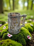 Cană medievală model săbii din inox 500 ml